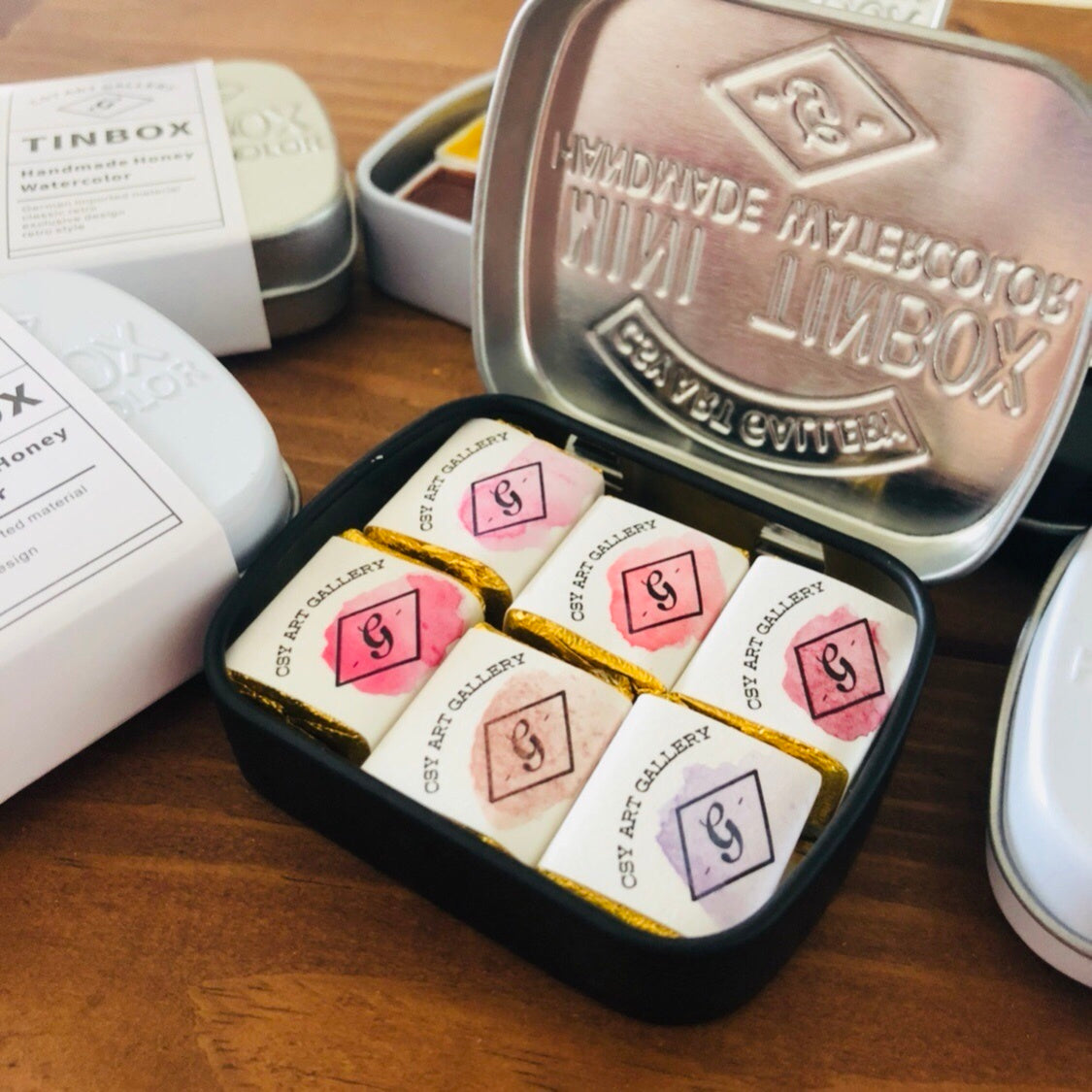 Imported Watercolor Iron Box Packaging Pigment