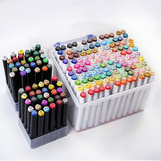 Color Pen Set Box Mark Watercolor Pen Double-headed Watercolor Pen