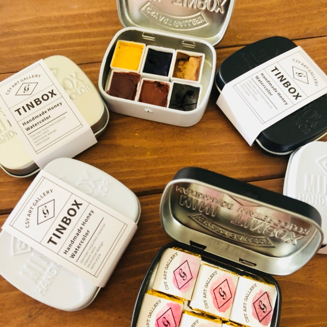 Imported Watercolor Iron Box Packaging Pigment