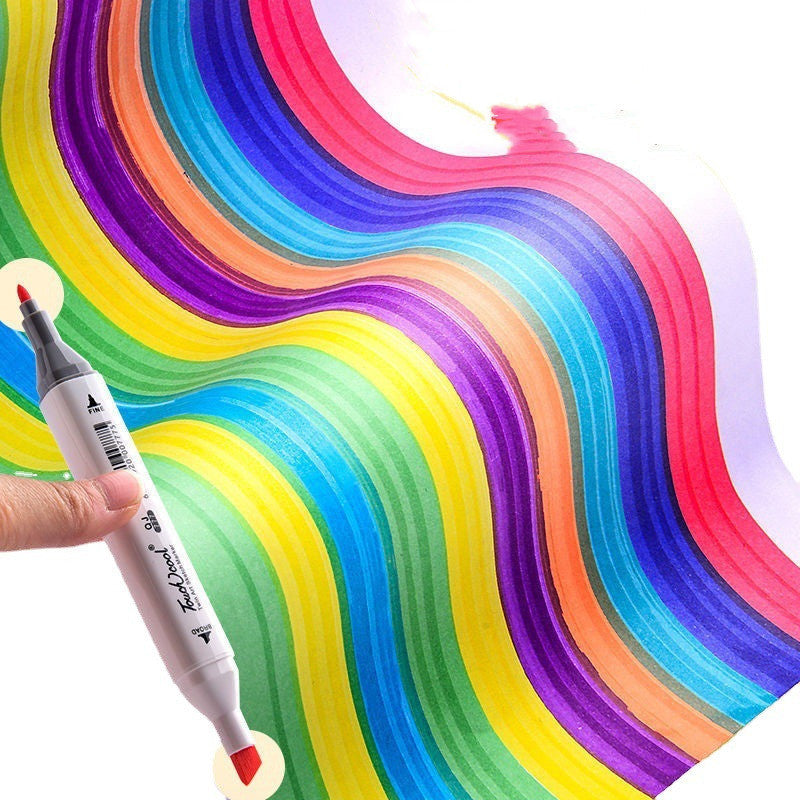 Color Pen Set Box Mark Watercolor Pen Double-headed Watercolor Pen