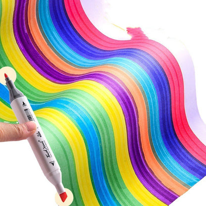 Color Pen Set Box Mark Watercolor Pen Double-headed Watercolor Pen